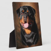 Rottweiler Plaque met esel Fotoplaat (Zijkant)