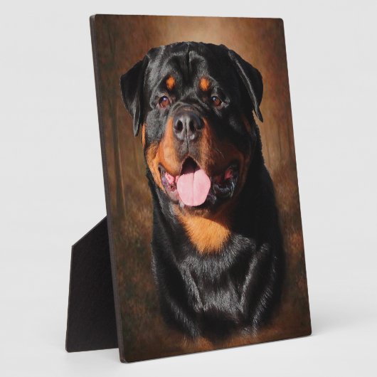 Rottweiler Plaque met esel Fotoplaat (Zijkant)