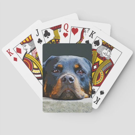 Rottweiler Pokerkaarten (Achterkant)