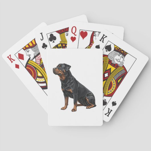 Rottweiler Pokerkaarten (Achterkant)