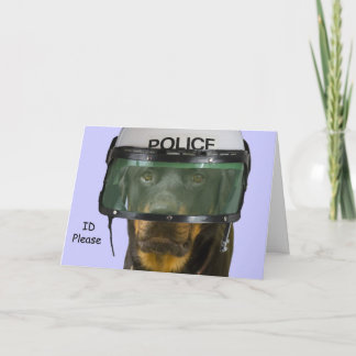 Rottweiler Politie Kaart door Focus for a Cause