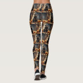 Rottweiler pompoenen Halloween eng Leggings (Achterkant)