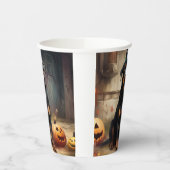 Rottweiler pompoenen Halloween eng Papieren Bekers (Links)