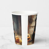 Rottweiler pompoenen Halloween eng Papieren Bekers (Rechts)