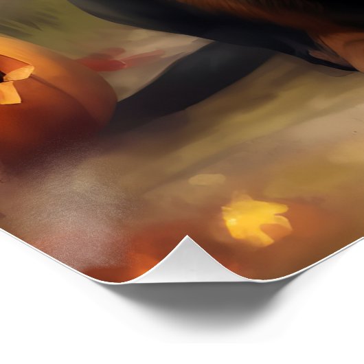 Rottweiler pompoenen Halloween eng Perfect Poster (Hoek)