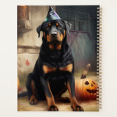 Rottweiler pompoenen Halloween eng Planner (Achterkant)