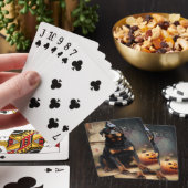 Rottweiler pompoenen Halloween eng Pokerkaarten (Insitu)
