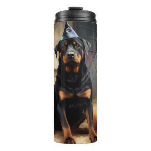 Rottweiler Pompoenen Halloween Griezelen Thermosbeker