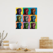 Rottweiler-Pop Poster (Keuken)