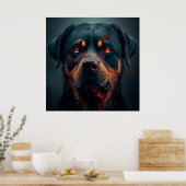 Rottweiler Poster (Keuken)
