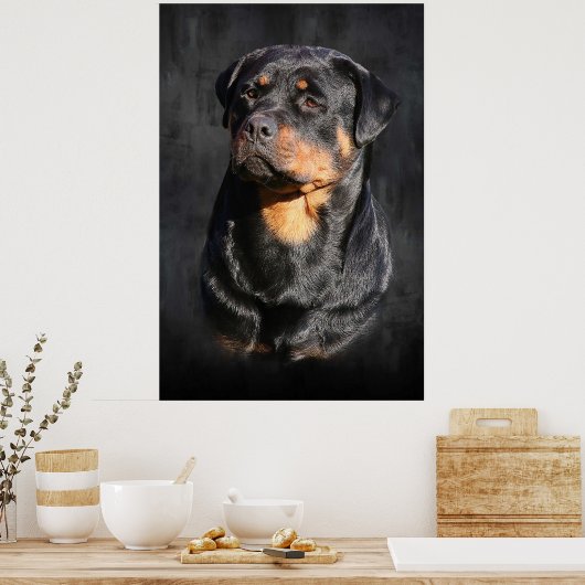 Rottweiler Poster (Keuken)