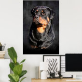 Rottweiler Poster (Thuiskantoor)