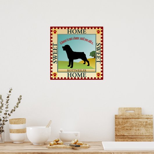 Rottweiler Poster (Keuken)