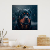 Rottweiler Poster (Keuken)