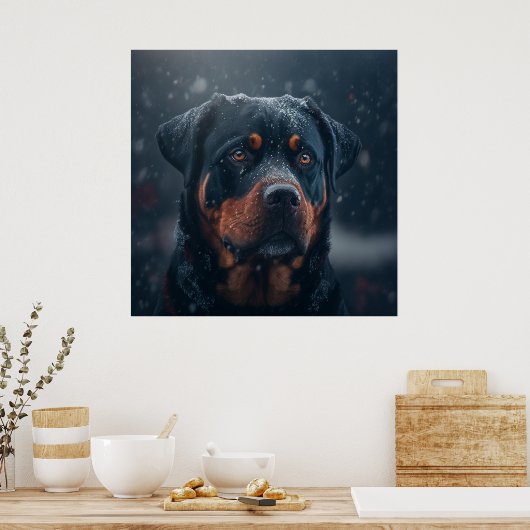 Rottweiler Poster (Keuken)