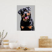 Rottweiler Poster (Keuken)