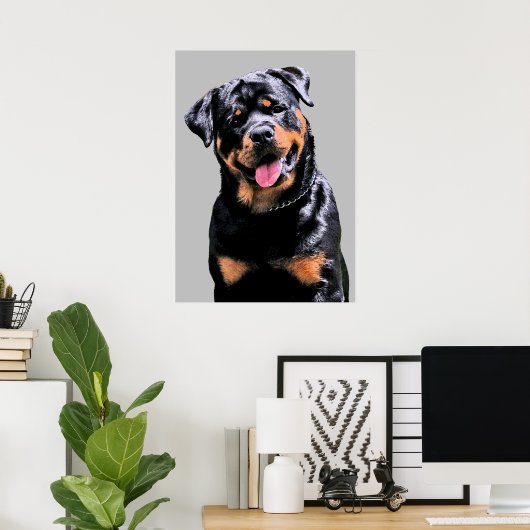 Rottweiler Poster (Thuiskantoor)