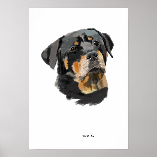 Rottweiler Poster (Voorkant)