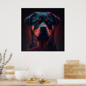 Rottweiler Poster (Keuken)