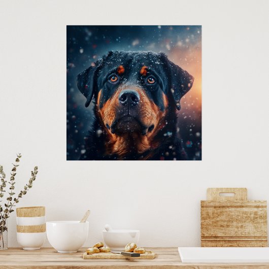 Rottweiler Poster (Keuken)
