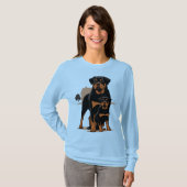 Rottweiler - Protective Family Pet T-shirt (Voorkant volledig)