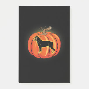 Rottweiler Pumpkin Halloween Costume Hondenliefheb Post-it® Notes