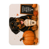 Rottweiler Pumpkin Spice Magneet (Verticaal)