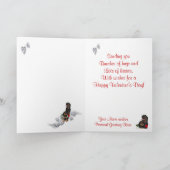 Rottweiler Puppies Be My Valentine Greeting Feestdagen Kaart (Binnen)