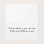 Rottweiler puppies Kerstkaart Kaart (Binnenkant ongevouwen)