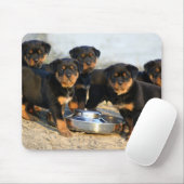 rottweiler-puppies muismat (Met muis)