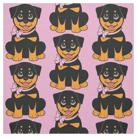 Rottweiler Pupppy Stof (Swatch)