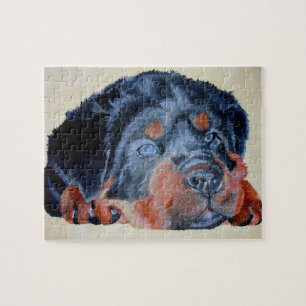 Rottweiler Puppy Artistic Pet Portret Legpuzzel