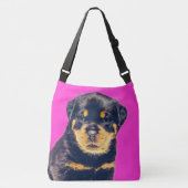 Rottweiler Puppy -  Crossbody Tas (Voorkant)