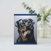 Rottweiler Puppy Dog Blank Briefkaart (Staand voorkant)