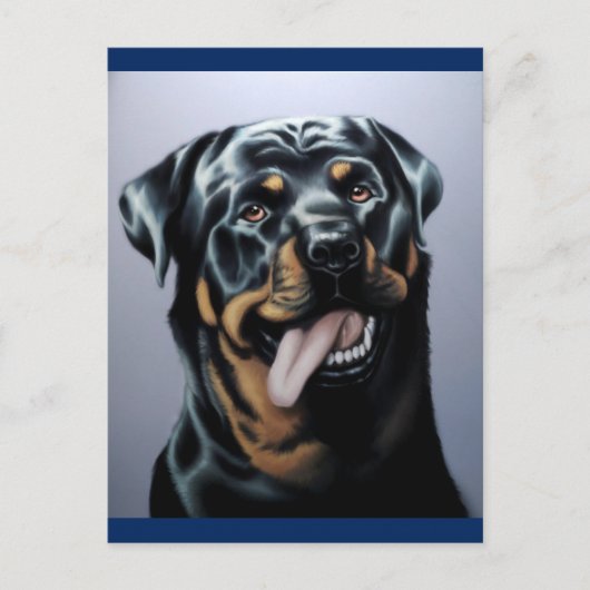 Rottweiler Puppy Dog Blank Briefkaart (Voorkant)