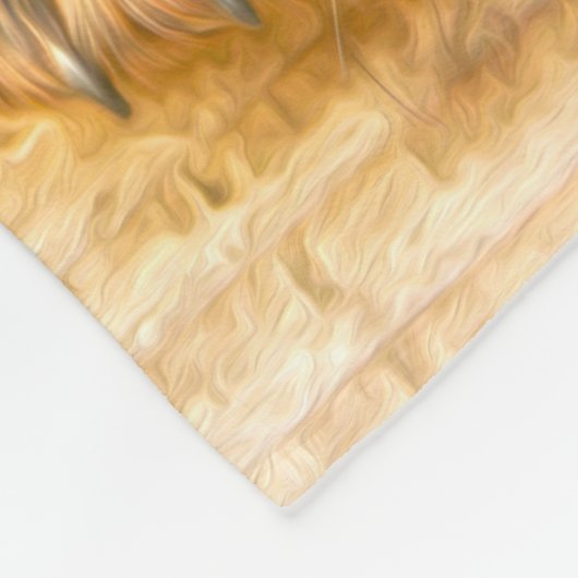 Rottweiler Puppy Dog Water Kleur Olieverf Kunst Fleece Deken (Hoek)