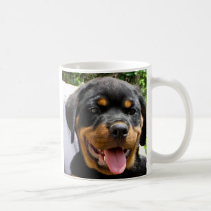 Rottweiler puppy face Dog Cute Koffiemok