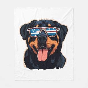 Rottweiler Puppy Fleece Deken