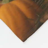 Rottweiler Puppy Herfst Delight Pompoen Fleece Deken (Hoek)