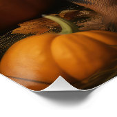 Rottweiler Puppy Herfst Delight Pompoen Perfect Poster (Hoek)