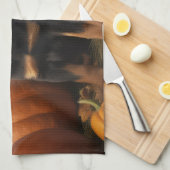 Rottweiler Puppy Herfst Delight Pompoen Theedoek (Quarter Fold)