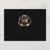 Rottweiler Puppy If I Could Give You Any Funny Gif Aankondigingskaart (Voorkant)