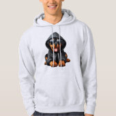 Rottweiler Puppy in capuchontrui Hoodie (Voorkant)