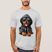 Rottweiler Puppy in Hooded Sweatshirt (Voorkant)