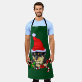 Rottweiler Puppy Kerstmis Schort (Gedragen)
