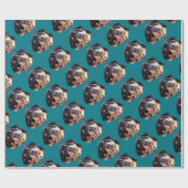 Rottweiler Puppy Love Rott Dog Canine German Breed Cadeaupapier (Vlak)