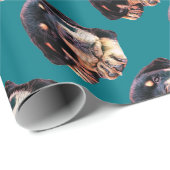 Rottweiler Puppy Love Rott Dog Canine German Breed Cadeaupapier (Rol Hoek)