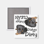 Rottweiler Puppy Lovers Vaatwasser Magneet (Voorkant / Achterkant)
