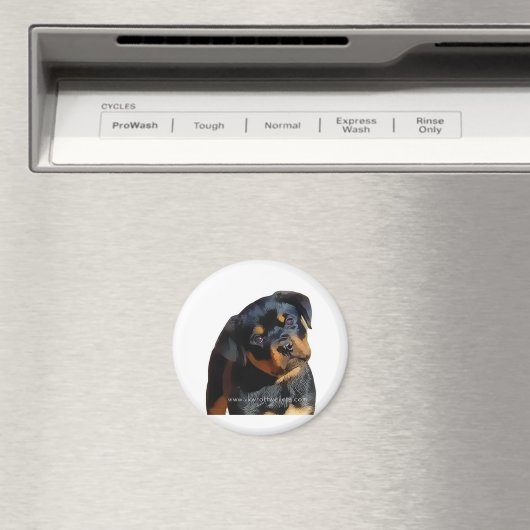 Rottweiler puppy magneet (Insitu (Vaatwasser))