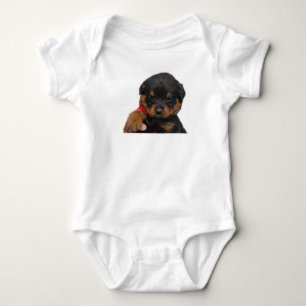 Rottweiler Puppy Red Romper
